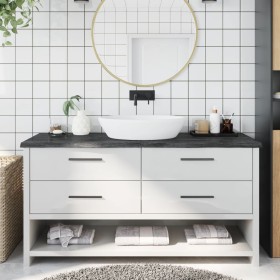 Encimera de baño madera tratada marrón oscuro 160x60x(2-4) cm by vidaXL, Countertops - Ref: Foro24-3156255, Price: 127,68 €, ...