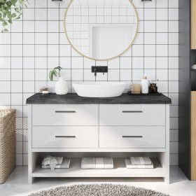 Dark brown treated wood bathroom countertop 140x30x(2-6) cm by vidaXL, Countertops - Ref: Foro24-3156242, Price: 81,82 €, Dis...