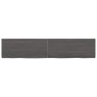 Dark brown treated wood bathroom countertop 140x30x(2-6) cm by vidaXL, Countertops - Ref: Foro24-3156242, Price: 81,82 €, Dis...