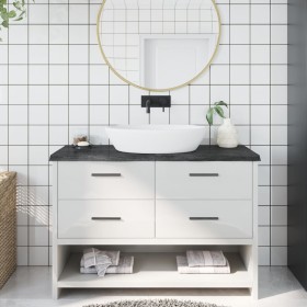 Dark brown treated wood bathroom countertop 120x60x(2-4) cm by vidaXL, Countertops - Ref: Foro24-3156239, Price: 98,45 €, Dis...