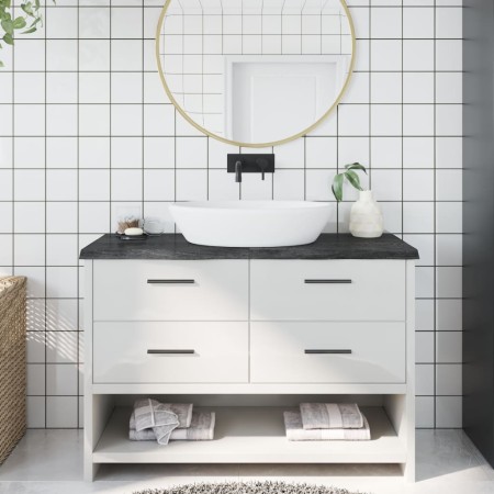 Encimera de baño madera tratada marrón oscuro 120x60x(2-4) cm de vidaXL, Encimeras - Ref: Foro24-3156239, Precio: 98,45 €, De...