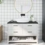 Dark brown treated wood bathroom countertop 120x60x(2-4) cm by vidaXL, Countertops - Ref: Foro24-3156239, Price: 97,20 €, Dis...