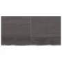 Dark brown treated wood bathroom countertop 120x60x(2-4) cm by vidaXL, Countertops - Ref: Foro24-3156239, Price: 97,20 €, Dis...