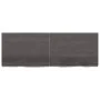 Badezimmerarbeitsplatte aus dunkelbraun behandeltem Holz, 140x50x(2-6) cm von vidaXL, Arbeitsplatten - Ref: Foro24-3156246, P...