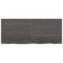 Badezimmerarbeitsplatte aus dunkelbraun behandeltem Holz, 120 x 50 x (2-4) cm von vidaXL, Arbeitsplatten - Ref: Foro24-315623...