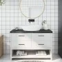 Dark brown treated wood bathroom countertop 120x60x(2-6) cm by vidaXL, Countertops - Ref: Foro24-3156240, Price: 116,47 €, Di...