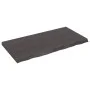 Badezimmerarbeitsplatte aus dunkelbraun behandeltem Holz, 120 x 60 x (2–6) cm von vidaXL, Arbeitsplatten - Ref: Foro24-315624...