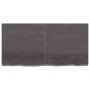 Badezimmerarbeitsplatte aus dunkelbraun behandeltem Holz, 120 x 60 x (2–6) cm von vidaXL, Arbeitsplatten - Ref: Foro24-315624...