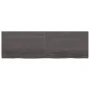 Badezimmerarbeitsplatte aus dunkelbraun behandeltem Holz, 160 x 50 x (2–4) cm von vidaXL, Arbeitsplatten - Ref: Foro24-315625...