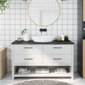 Encimera de baño madera tratada marrón oscuro 140x50x(2-4) cm de vidaXL, Encimeras - Ref: Foro24-3156245, Precio: 95,92 €, De...