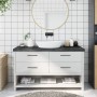Encimera de baño madera tratada marrón oscuro 140x40x(2-6) cm de vidaXL, Encimeras - Ref: Foro24-3156244, Precio: 98,20 €