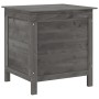 Massivholz-Gartentruhe Anthrazitgrau Tanne 50x49x56,5cm von vidaXL, Aufbewahrungsboxen für den Außenbereich - Ref: Foro24-364...