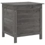 Massivholz-Gartentruhe Anthrazitgrau Tanne 50x49x56,5cm von vidaXL, Aufbewahrungsboxen für den Außenbereich - Ref: Foro24-364...