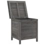 Massivholz-Gartentruhe Anthrazitgrau Tanne 50x49x56,5cm von vidaXL, Aufbewahrungsboxen für den Außenbereich - Ref: Foro24-364...