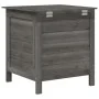 Massivholz-Gartentruhe Anthrazitgrau Tanne 50x49x56,5cm von vidaXL, Aufbewahrungsboxen für den Außenbereich - Ref: Foro24-364...