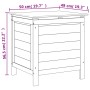 Massivholz-Gartentruhe Anthrazitgrau Tanne 50x49x56,5cm von vidaXL, Aufbewahrungsboxen für den Außenbereich - Ref: Foro24-364...