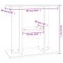 Weiße Aquariumhalterung aus Holzwerkstoff, 60 x 30 x 60 cm von vidaXL, Aquarium unterstützt - Ref: Foro24-833567, Preis: 46,3...