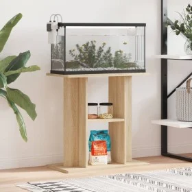 Aquarium stand made of engineered Sonoma oak wood, measuring 60x30x60 cm. by vidaXL, Aquarium supports - Ref: Foro24-833570, ...