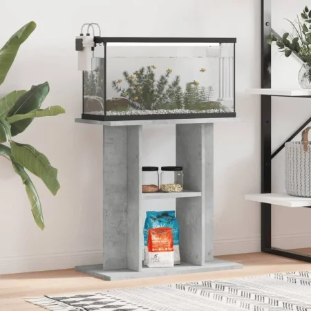 Concrete gray engineered wood aquarium support 60x30x60cm by vidaXL, Aquarium supports - Ref: Foro24-833571, Price: 39,54 €, ...