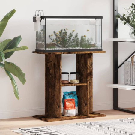 Aquarienhalter Holzwerkstoff Räuchereiche 60x30x60cm von vidaXL, Aquarium unterstützt - Ref: Foro24-833572, Preis: 43,75 €, R...