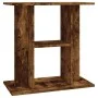 Aquarium stand made of smoked oak engineered wood, 60x30x60cm. by vidaXL, Aquarium supports - Ref: Foro24-833572, Price: 41,8...