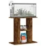 Aquarium stand made of smoked oak engineered wood, 60x30x60cm. by vidaXL, Aquarium supports - Ref: Foro24-833572, Price: 41,8...
