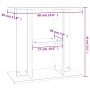 Aquarienhalter Holzwerkstoff Räuchereiche 60x30x60cm von vidaXL, Aquarium unterstützt - Ref: Foro24-833572, Preis: 43,75 €, R...