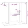 Aquarium stand made of smoked oak engineered wood, 60x30x60cm. by vidaXL, Aquarium supports - Ref: Foro24-833572, Price: 41,8...