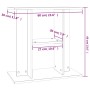 Aquariumhalterung aus Holzwerkstoff, braune Eiche, 60 x 30 x 60 cm von vidaXL, Aquarium unterstützt - Ref: Foro24-833574, Pre...
