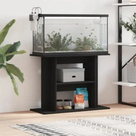 Black engineered wood aquarium support 80x35x60 cm by vidaXL, Aquarium supports - Ref: Foro24-833576, Price: 53,51 €, Discoun...