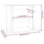 Engineered wood aquarium support Sonoma oak 80x35x60 cm by vidaXL, Aquarium supports - Ref: Foro24-833578, Price: 53,68 €, Di...