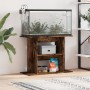 Engineered wood aquarium support smoked oak 80x35x60cm by vidaXL, Aquarium supports - Ref: Foro24-833580, Price: 61,00 €, Dis...