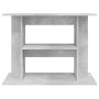 Grauer Holzwerkstoff Aquarienhalter Beton 80x35x60cm von vidaXL, Aquarium unterstützt - Ref: Foro24-833579, Preis: 58,72 €, R...