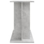 Grauer Holzwerkstoff Aquarienhalter Beton 80x35x60cm von vidaXL, Aquarium unterstützt - Ref: Foro24-833579, Preis: 58,72 €, R...