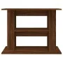 Engineered wood aquarium support brown oak 80x35x60 cm by vidaXL, Aquarium supports - Ref: Foro24-833582, Price: 52,08 €, Dis...
