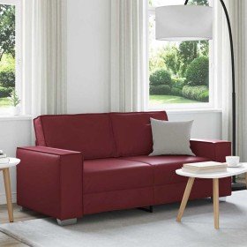 Sillón sofá Rojo vino 180 x 78 x 84 cm Cuero artificial