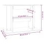 Engineered wood aquarium support brown oak 80x35x60 cm by vidaXL, Aquarium supports - Ref: Foro24-833582, Price: 52,08 €, Dis...