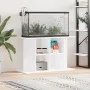 Aquarienhalter aus Holzwerkstoff weiß glänzend 100x40x60 cm von vidaXL, Aquarium unterstützt - Ref: Foro24-833585, Preis: 77,...