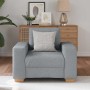 Sillón Sofá Tela Gris Claro 60 cm en Sofás | Comprar online en Foro24