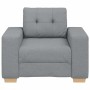 Sillón Sofá Tela Gris Claro 60 cm en Sofás | Comprar online en Foro24