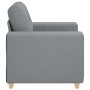 Sillón Sofá Tela Gris Claro 60 cm en Sofás | Comprar online en Foro24