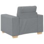 Sillón Sofá Tela Gris Claro 60 cm en Sofás | Comprar online en Foro24