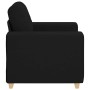 Sillón de tela negro 60 cm