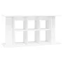 Aquarium support in white glossy engineered wood 120x40x60 cm by vidaXL, Aquarium supports - Ref: Foro24-833593, Price: 75,70...