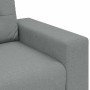 Sofá Loveseat gris claro 120 cm de tela
