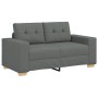 Sofá Loveseat gris oscuro 120 cm de tela