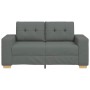 Sofá Loveseat gris oscuro 120 cm de tela