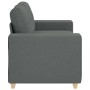 Sofá Loveseat gris oscuro 120 cm de tela