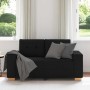 Sofá Loveseat de tela negra de 120 cm