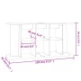 Engineered wood aquarium support smoked oak 120x40x60 cm by vidaXL, Aquarium supports - Ref: Foro24-833596, Price: 90,81 €, D...